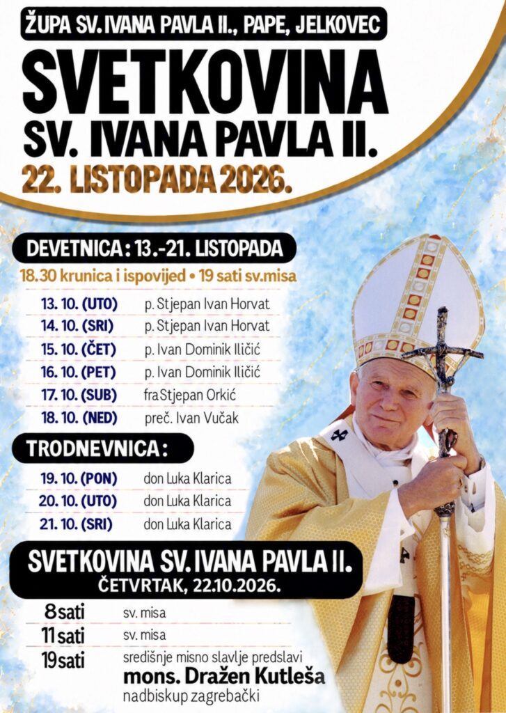 NAJAVA- Devetnica povodom župne svetkovine